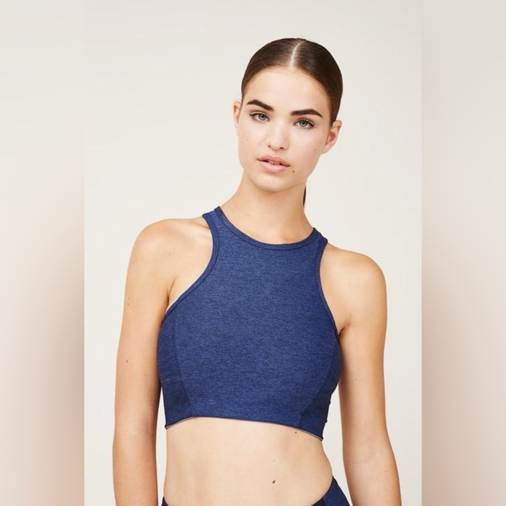 Outdoor Voices Athena Crop Navy small athletic workout athleisure sports bra